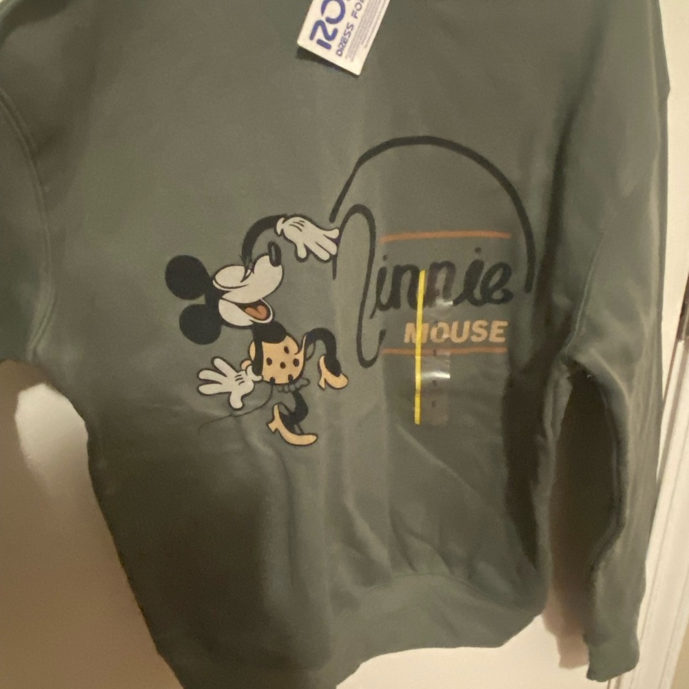 Green Mickey Mouse Sweatshirt